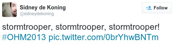 Stormtrooper, stormtrooper, stormtrooper_tweet
